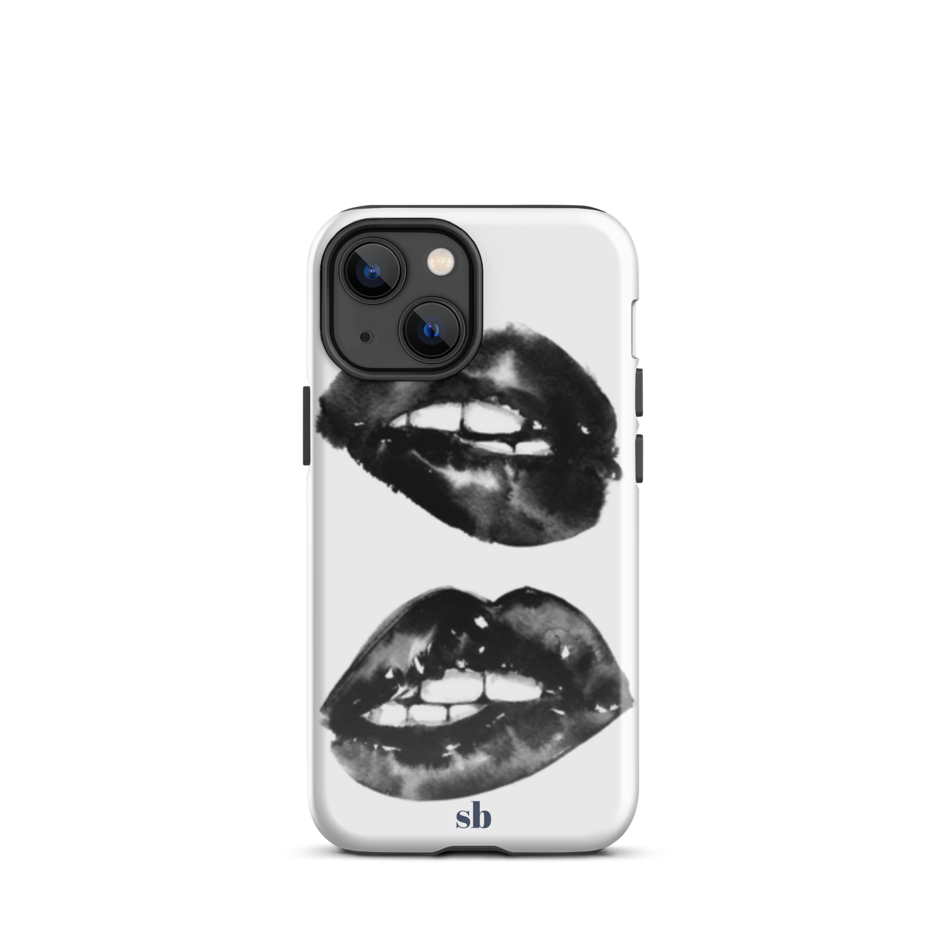 Black Juicy Kiss Lips Lip Aesthetic Clear Case For IPhone 15 14 13